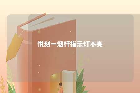 悦刻一烟杆指示灯不亮